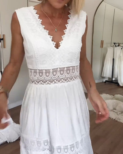 Alexa™ - Lace V-Neck Cami Dress d