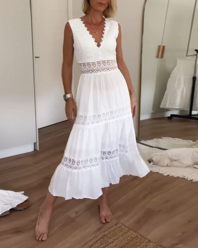 Alexa™ - Lace V-Neck Cami Dress d