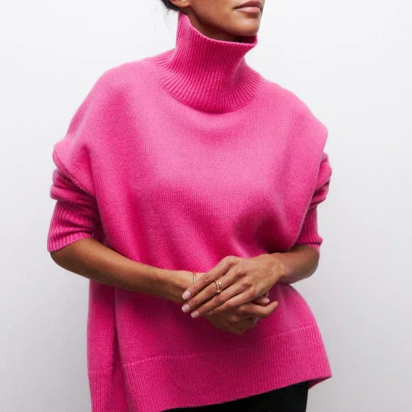 Amandine™ - Oversized Turtleneck Sweater