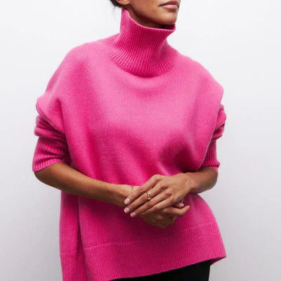 Amandine™ - Oversized Turtleneck Sweater